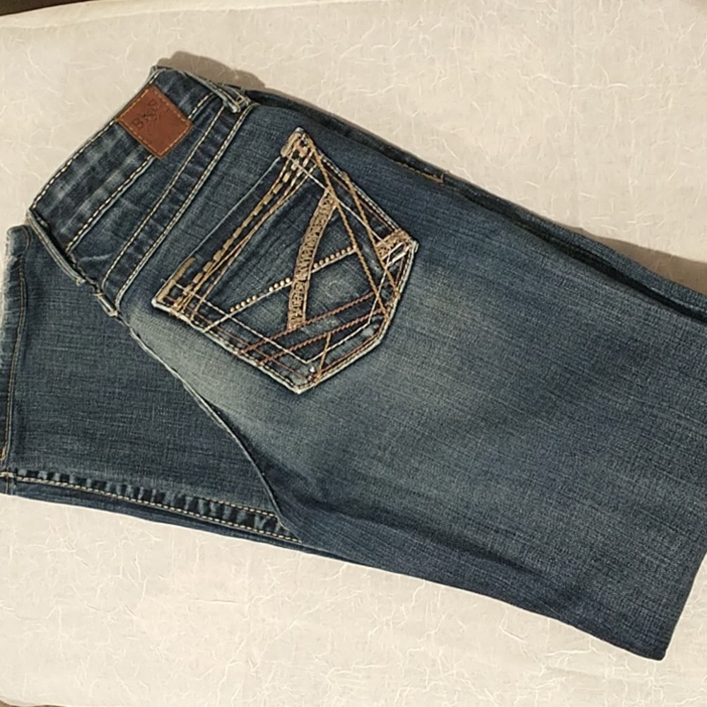 BKE Women's Boot Cut Jeans in Dark Blue
